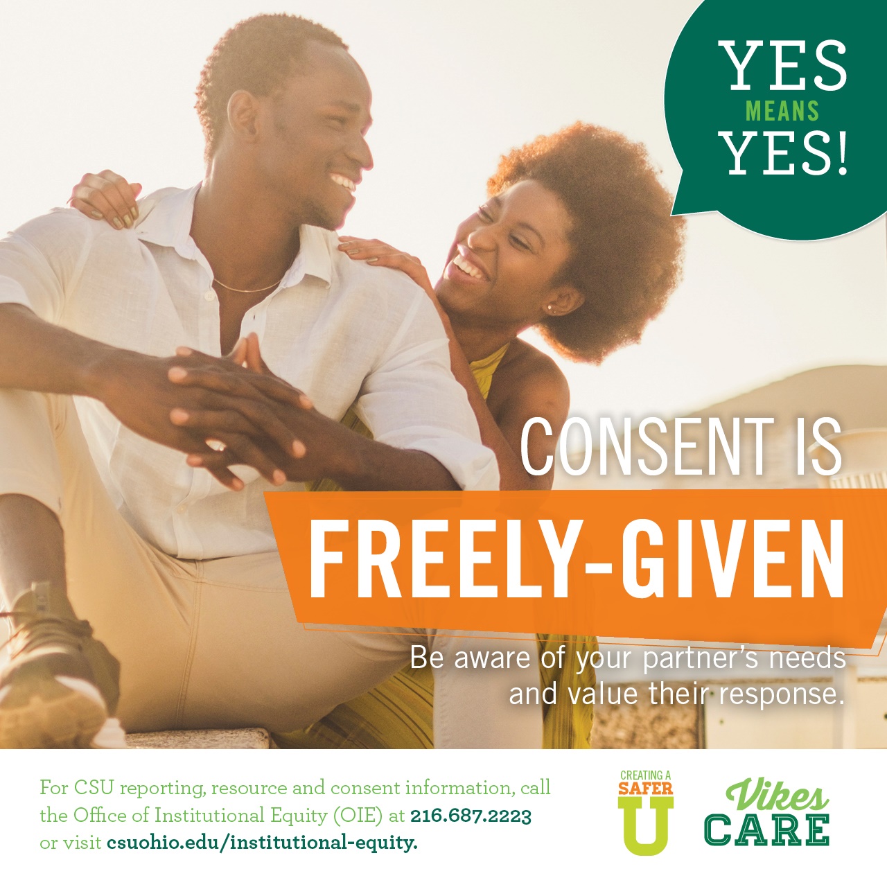 Yes means yes: Consent is freely given!