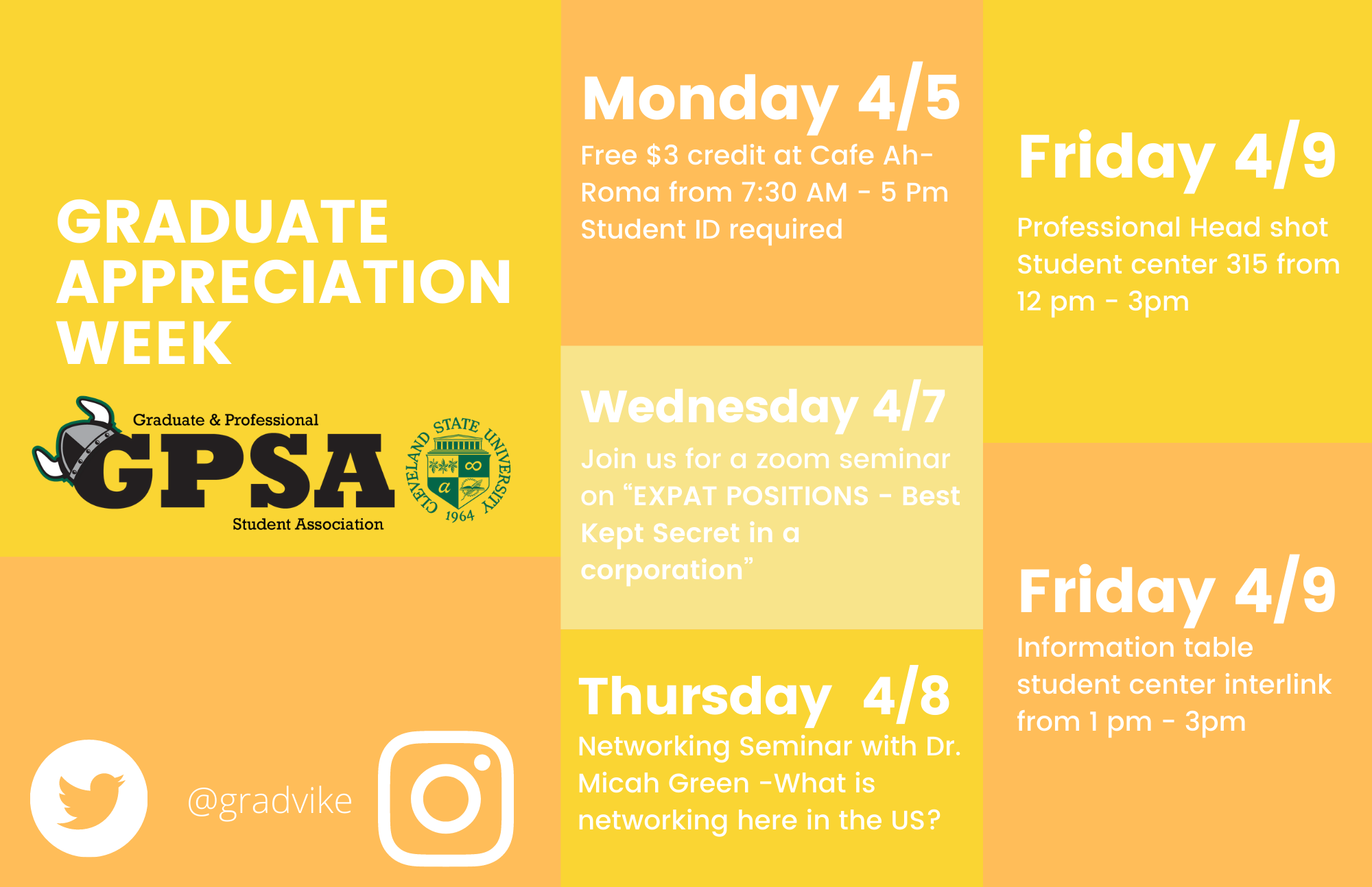Graduation appreciation week graphic 2021