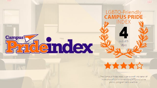 Campus Pride Index 4-star rating celebration banner