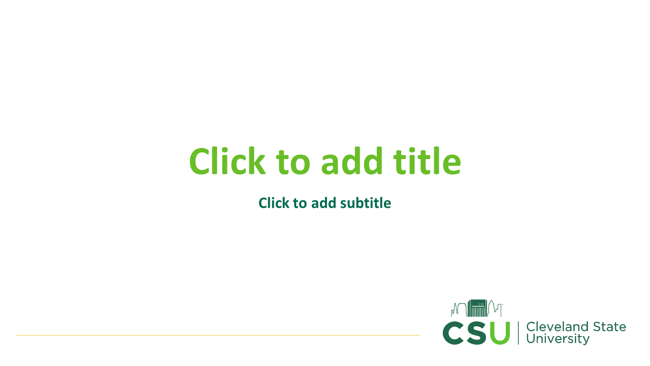 CSU Powerpoint template option 1