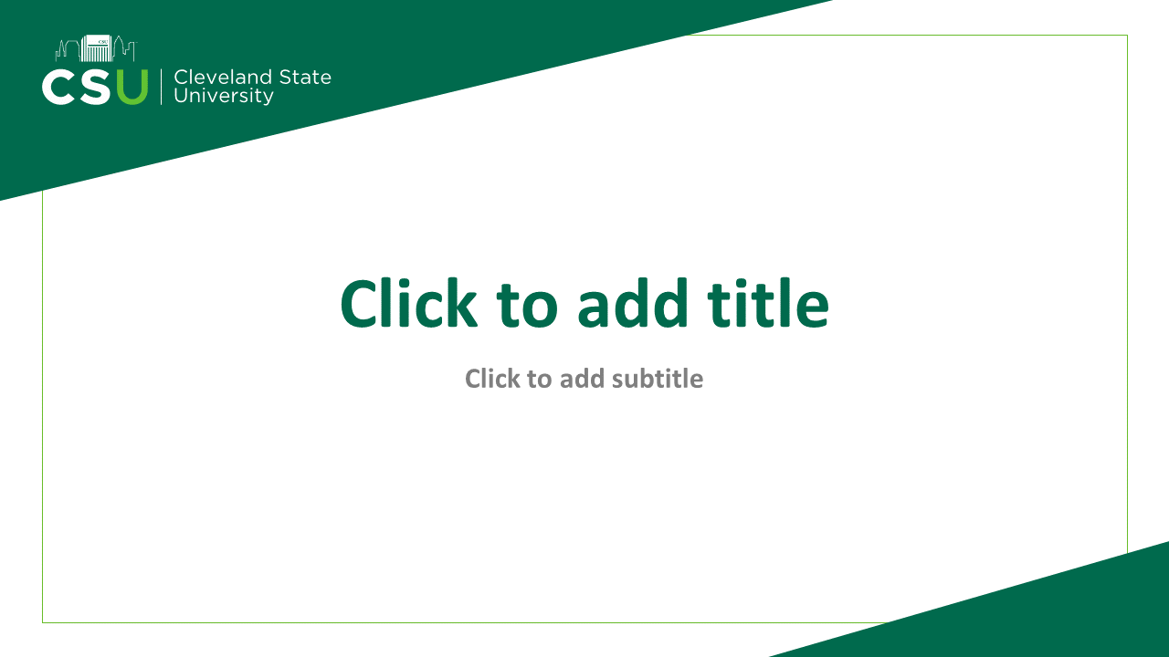 CSU Powerpoint template option 2