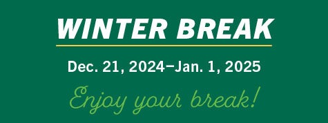 Winter break graphic