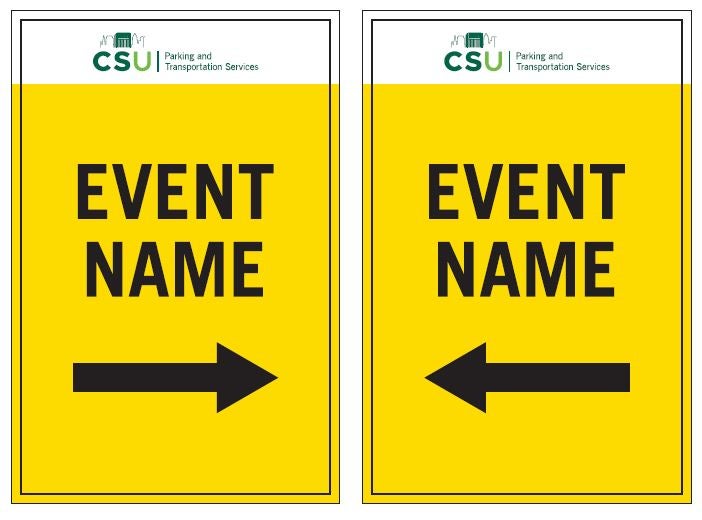 Event Signage Template of size 24 inches x 36 inches