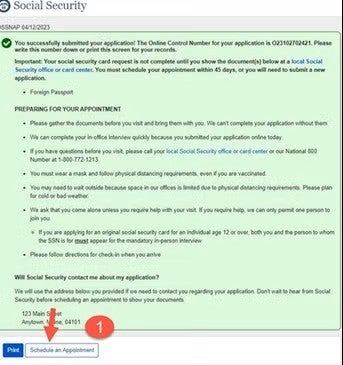 the ssn application is online