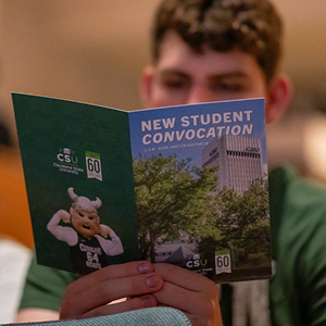 New Student Convocation - Student Holding Program