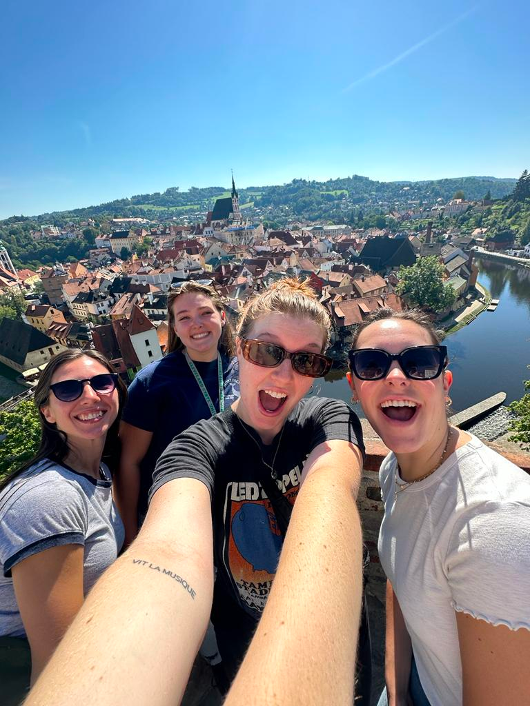 group of students abroad 