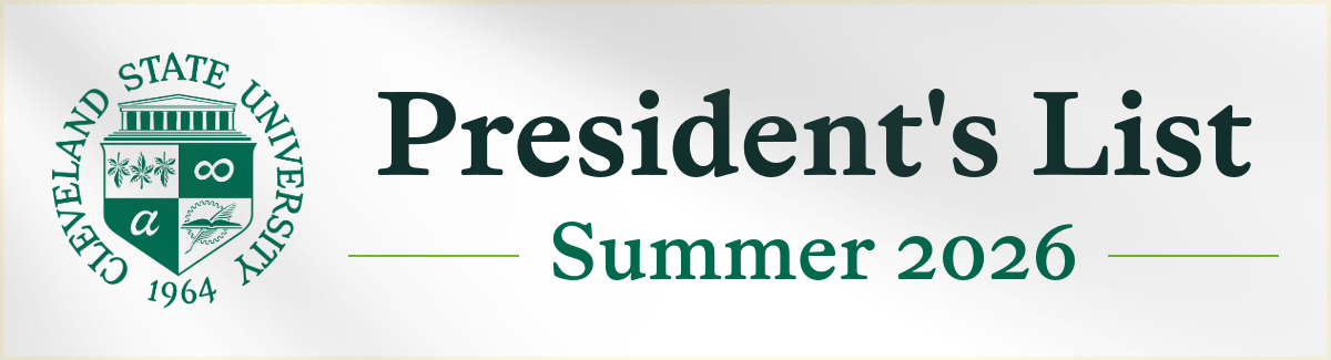 CSU President's List Summer 2026