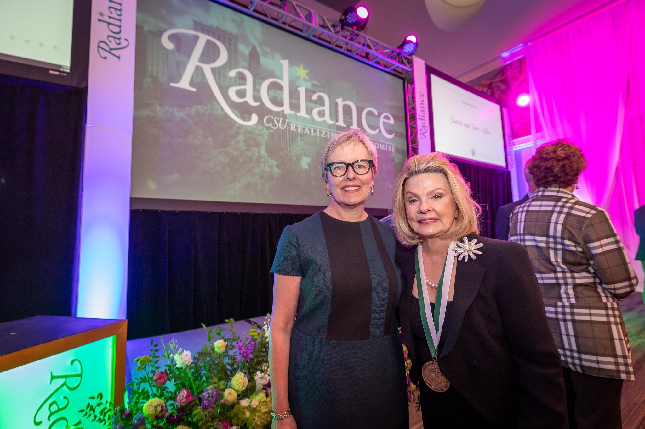 On May 11, after three years, Radiance, Cleveland State University’s premier fundraising event, returned to the campus ballroom to celebrate over $3 million raised in support for student scholarships, programs, services and more. During the event, attende