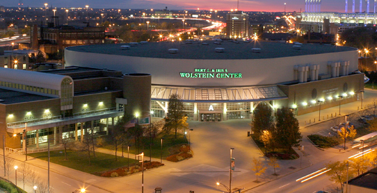 Wolstein Center at Night 