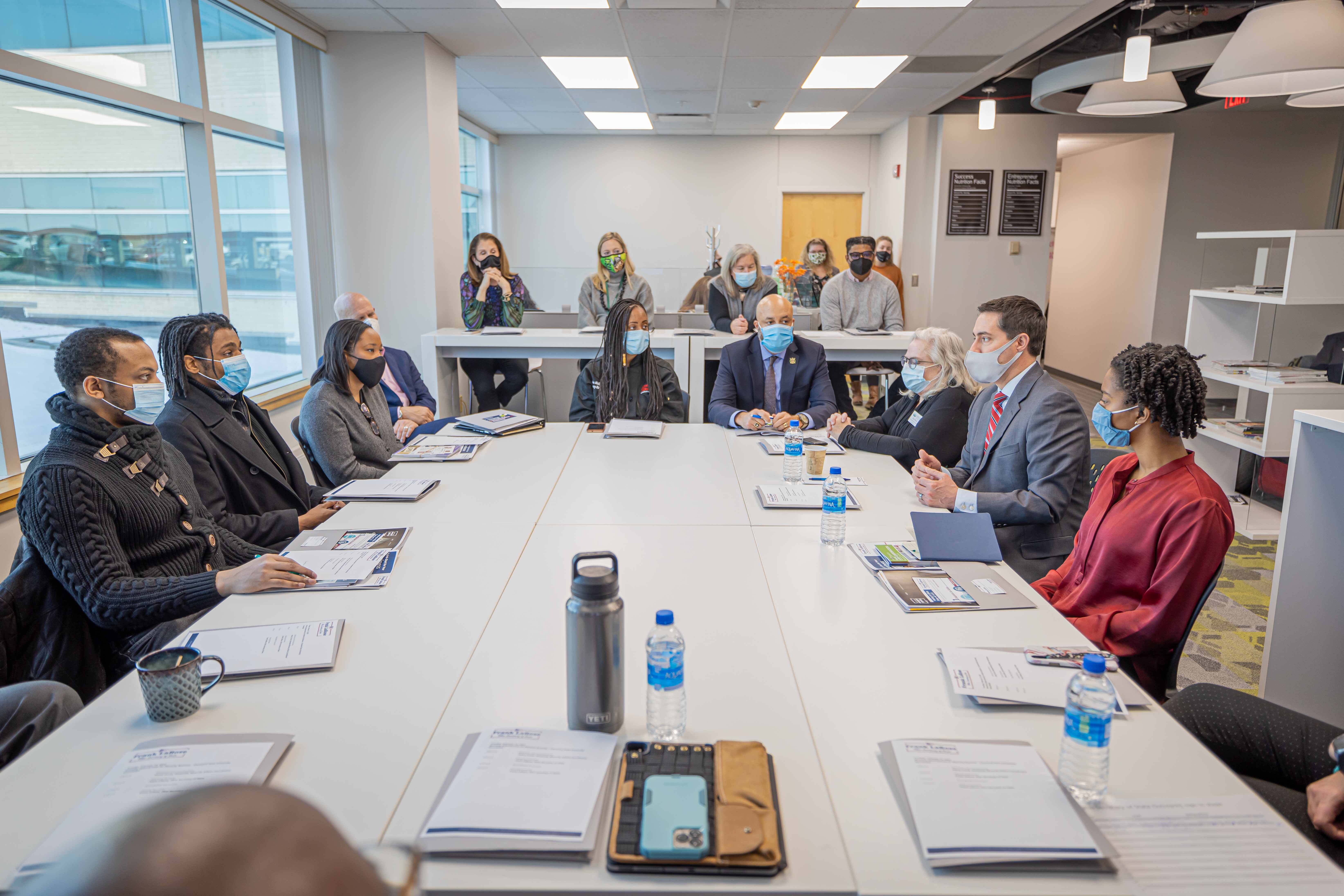 Ohio Secretary of State Frank LaRose visits Cleveland State University