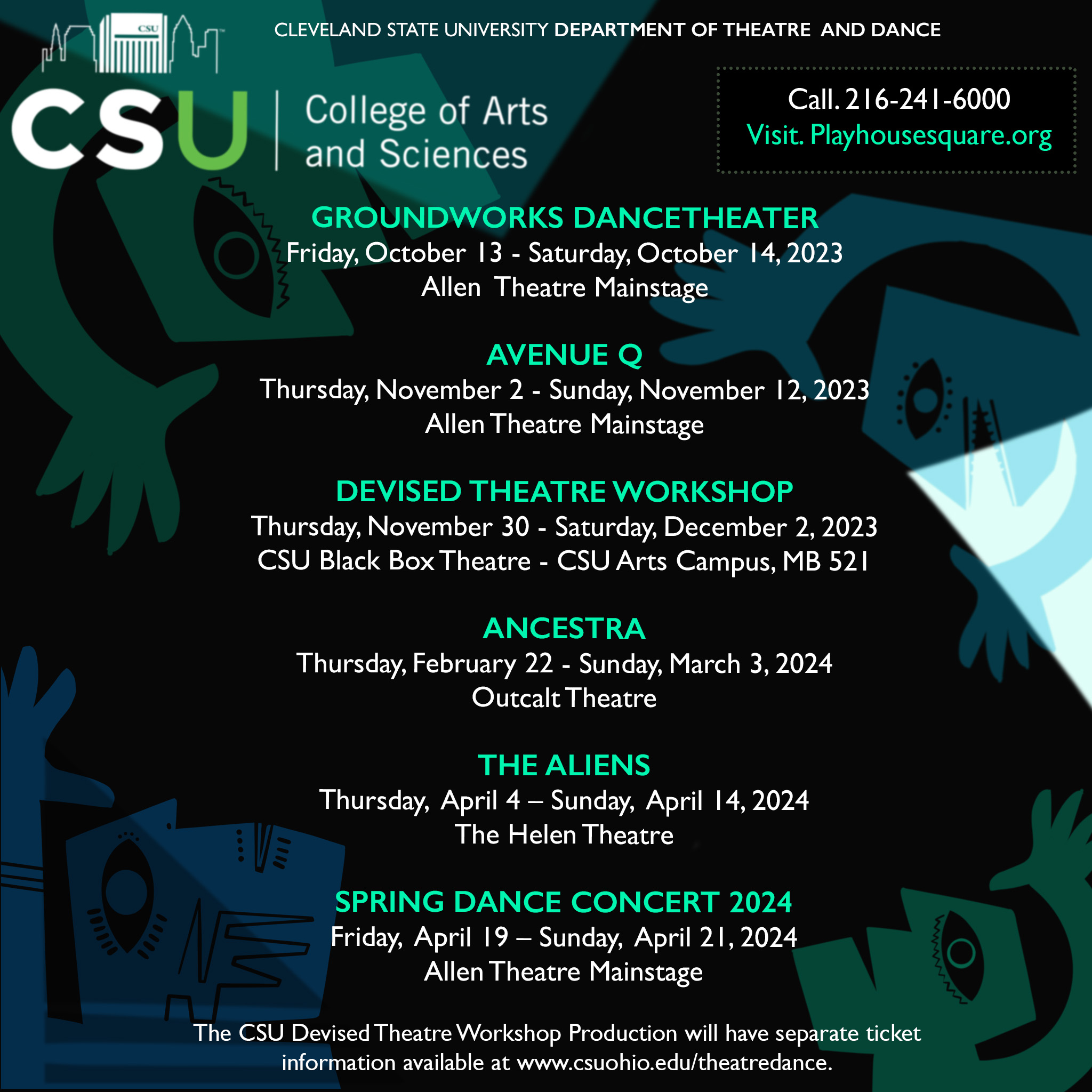 CSU Announces 2023-2024 Theatre & Dance Season