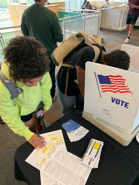 Rock the Vote 2021 OCE and CSU voting registration