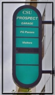 Prospect Garage Entry Sign