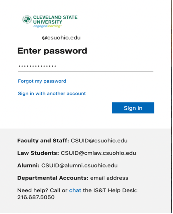 MFA Login page 2