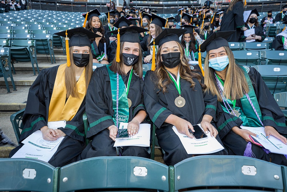 Students at Spring 2021 Commencement