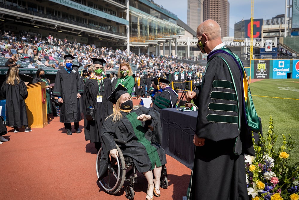 Students at Spring 2021 Commencement