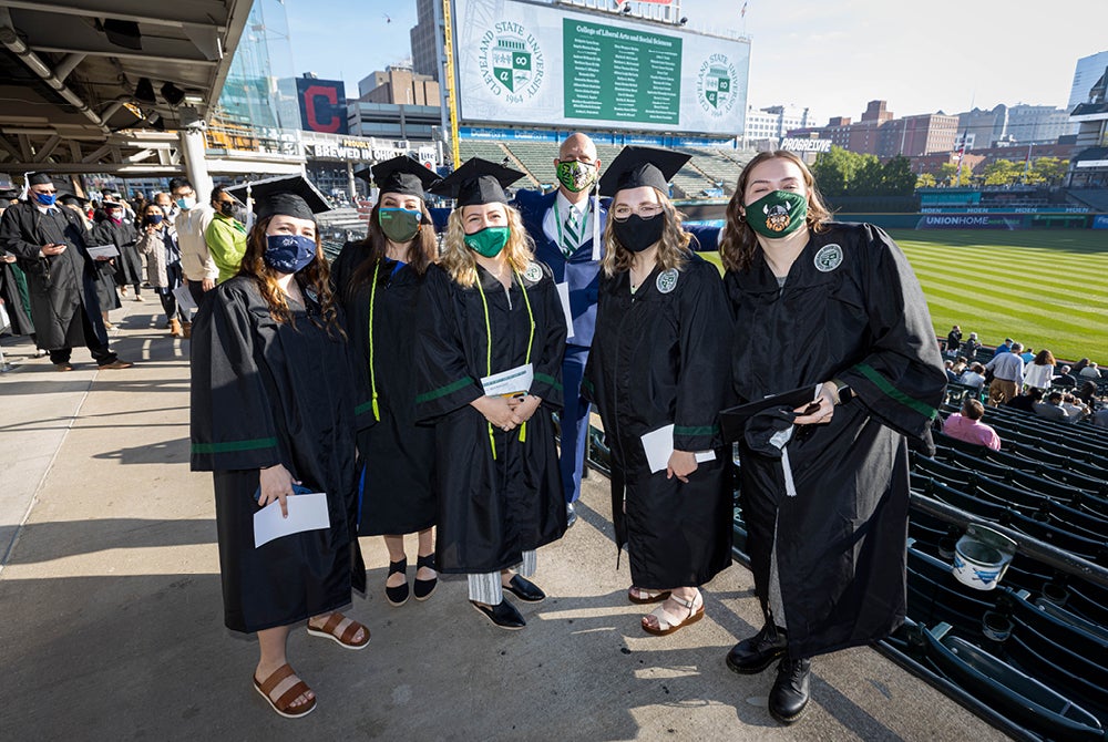 Students at Spring 2021 Commencement