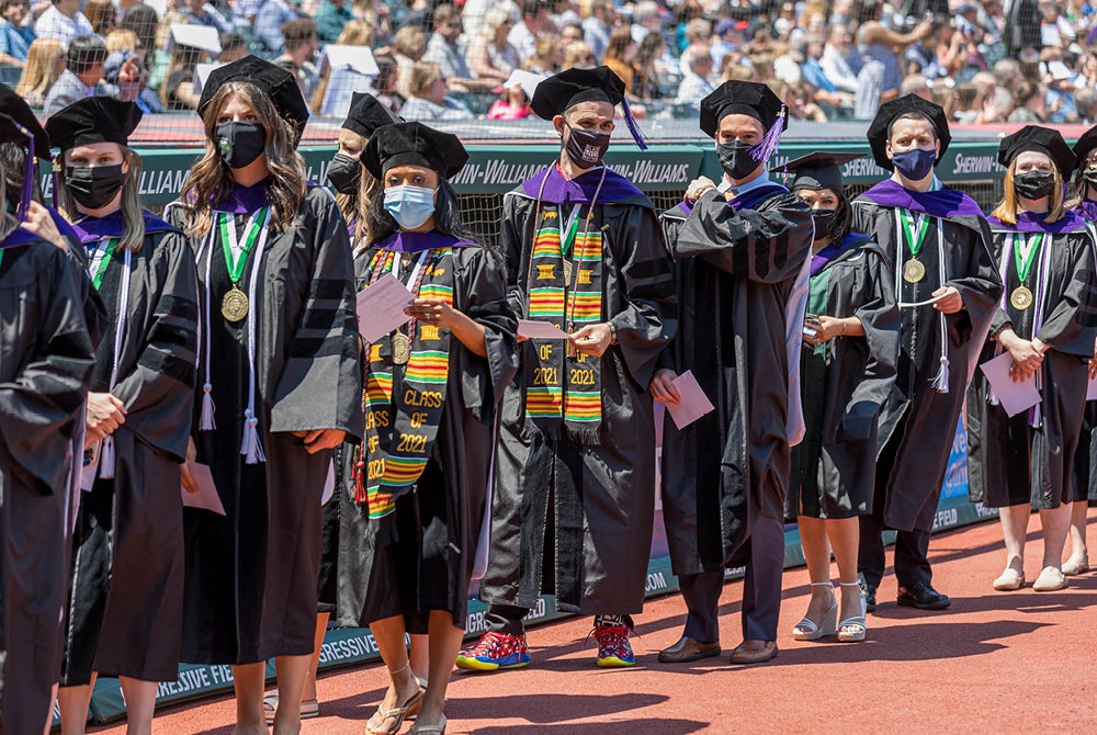 Students at Spring 2021 Commencement