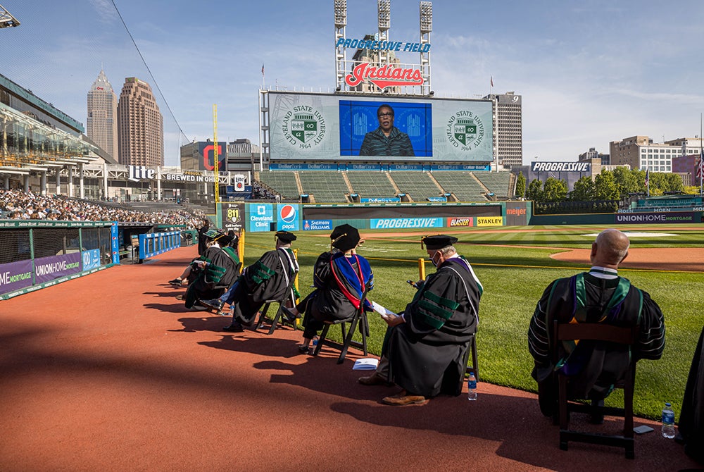 Faculty at Spring 2021 Commencement