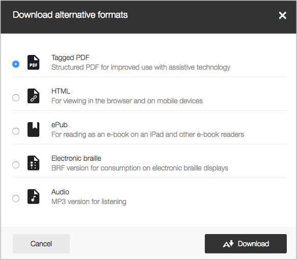 Ally Download Alt Formats