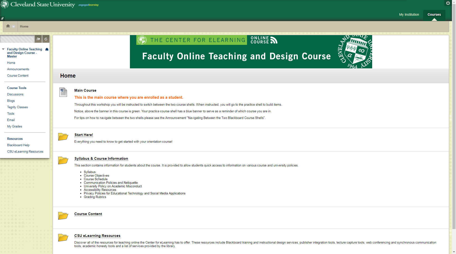 blackboard 2018 cleveland state university bblearn csu