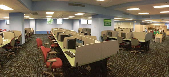 The computer lab in Fenn Hall