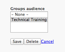 Always make sure to select the name of your department from the Groups audience box. 