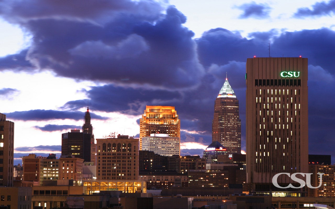 Cleveland Skyline  by Eric Lammers  Putting the OH in ALOHA  CLE Surf Co