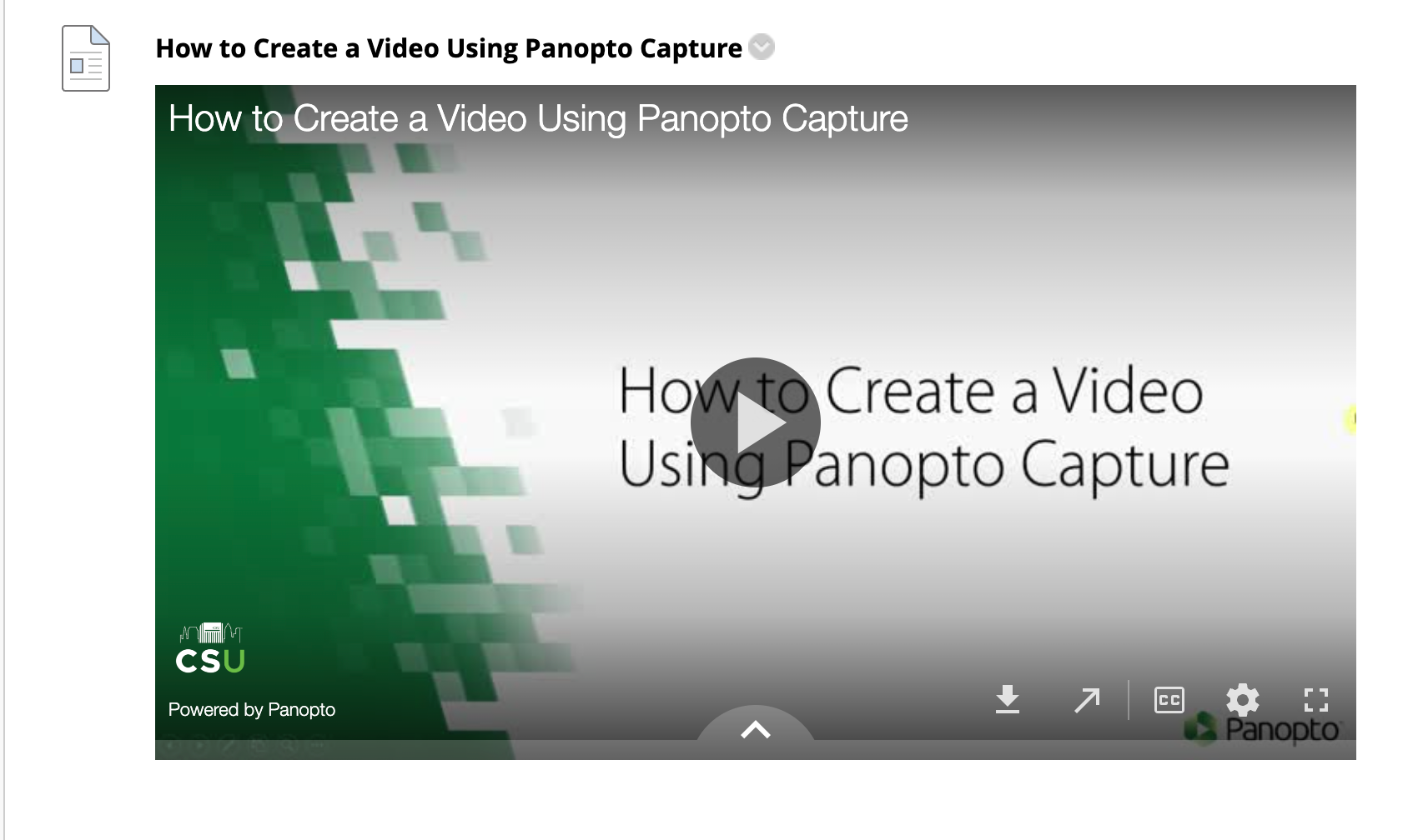 Recent Blackboard Changes Cleveland State University