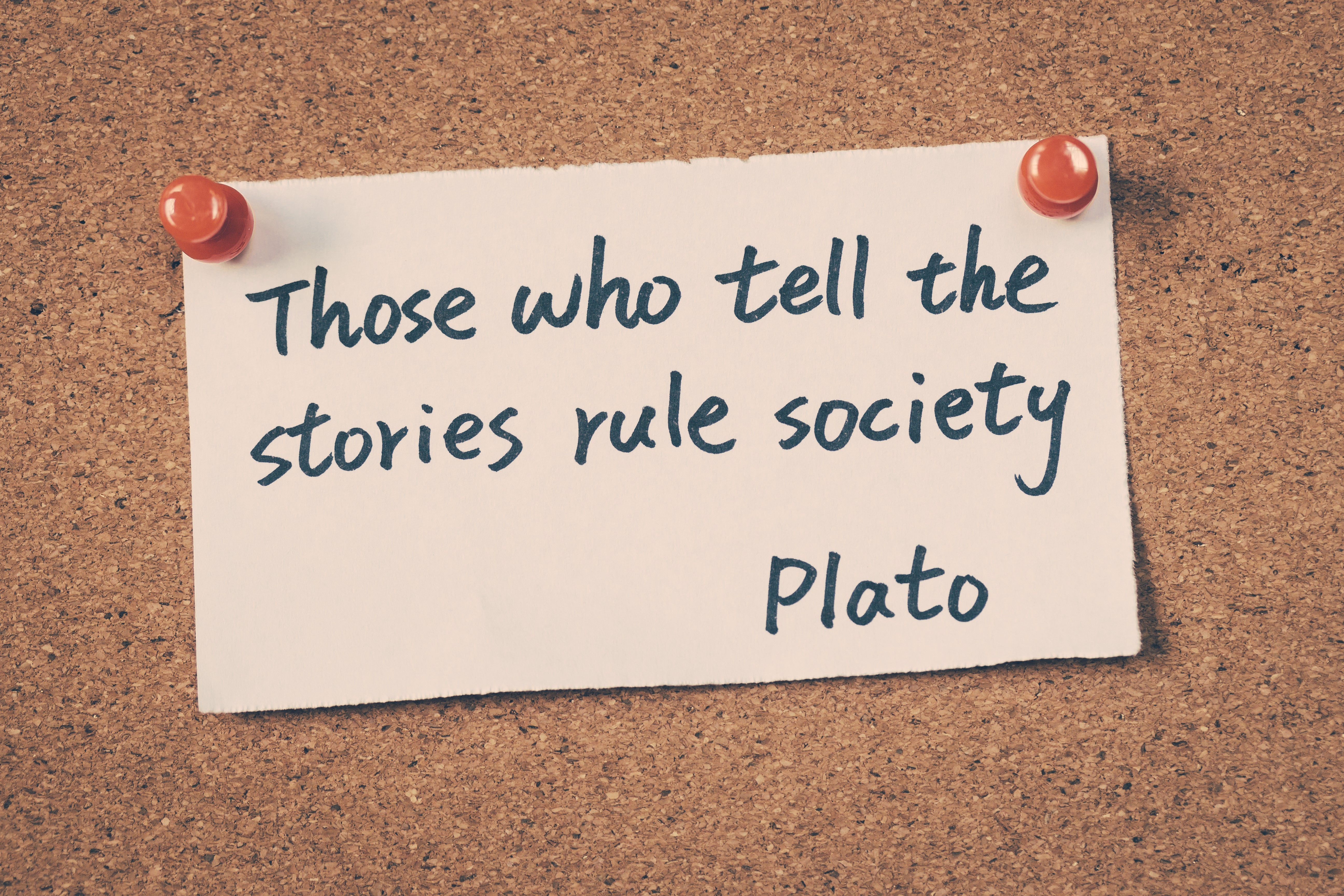 story telling - plato