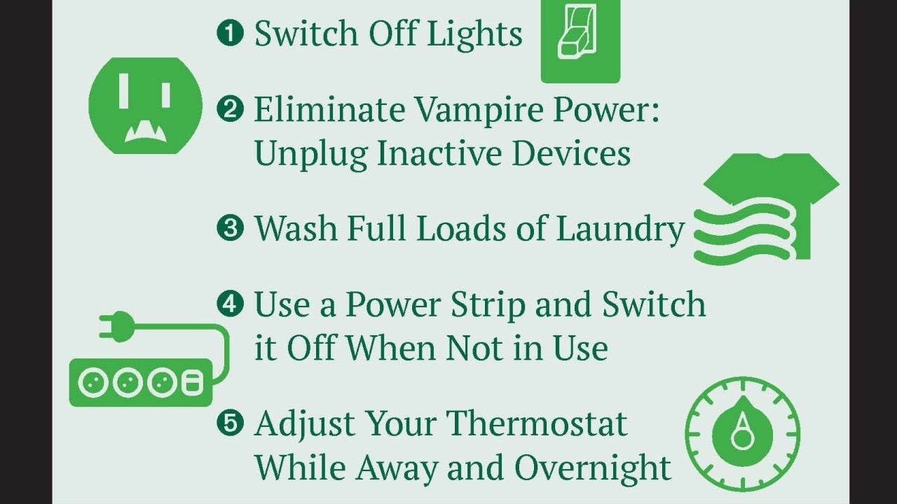 5 ways to reduce electricity comsumption