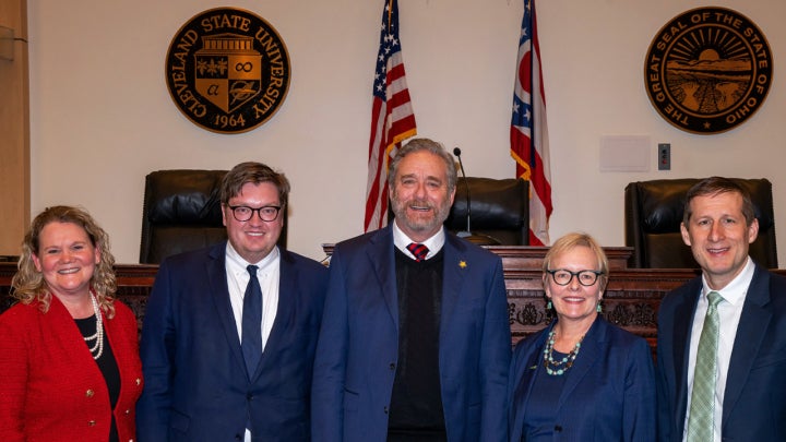 CSU and AGO leadership at CSU College of Law
