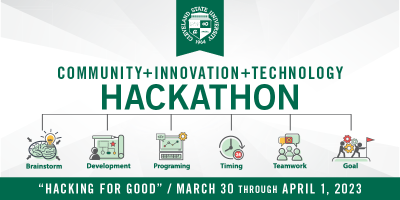 UNIVERSITY ONCE AGAIN HOSTS Community + Innovation + Technology HACKATHON