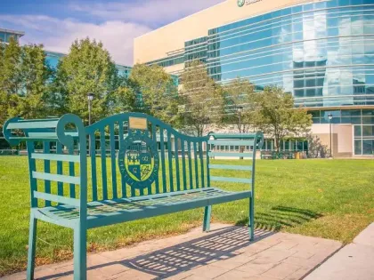 Exterior of Monte Ahuja College of Business