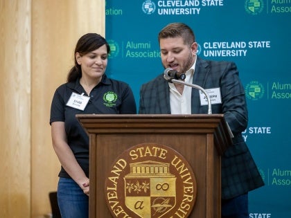 Young Alumni Council members address audience