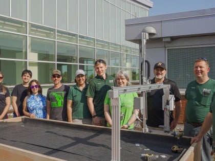FarmBot at CSU Rec Center Rooftop
