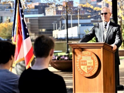 president sands csu vet event