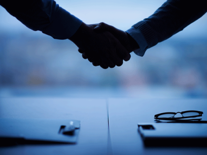 handshake stock photo