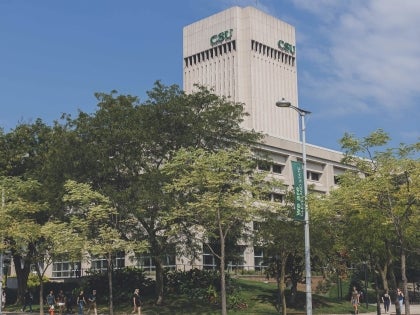 CSU campus and Rhodes Tower