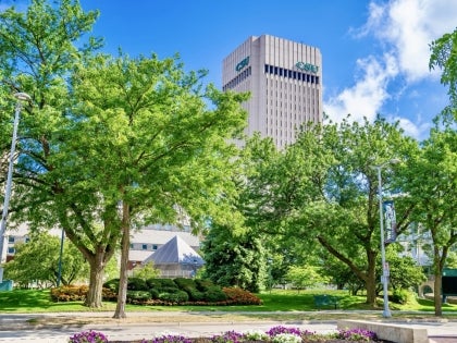 CSU campus and Rhodes Tower