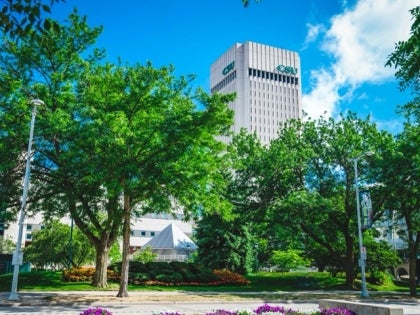 CSU campus and Rhodes Tower