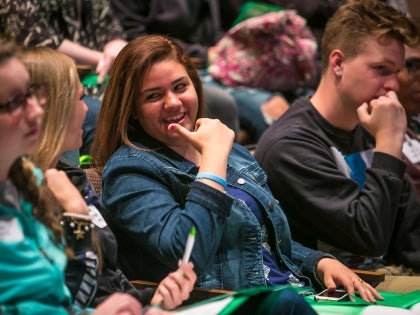 Students in hall