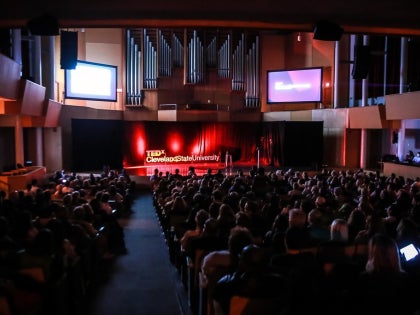 Tedx Cleveland State University auditorium