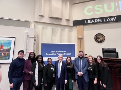 Students with Governor DeWine