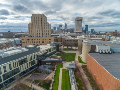 aerial view of campus