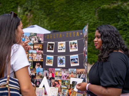 Delta Zeta table at VikesFEST