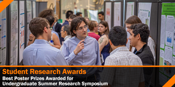 Best Poster Prizes Awarded for Undergraduate Summer Research Symposium