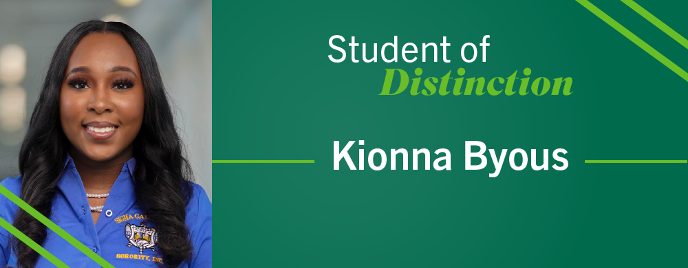 Student of Distinction Kionna Byous