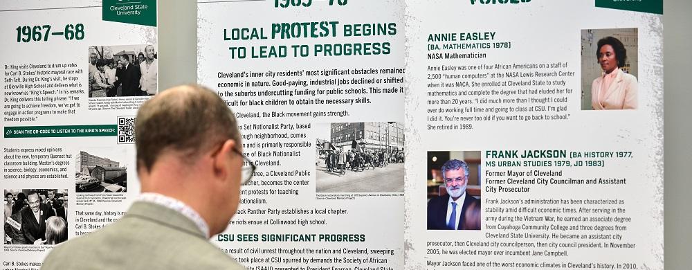 "Protest to Progress: 60 Years of Cleveland State and Civil Rights" On Display at CSU