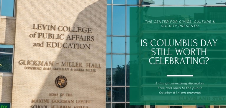 photo of Glickman Hall with event title and details